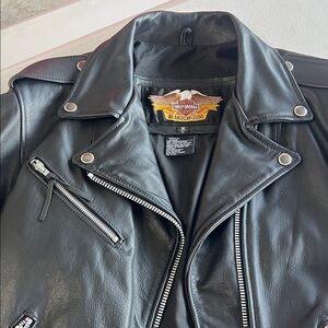 Harley-Davidson Black Leather Biker Jacket